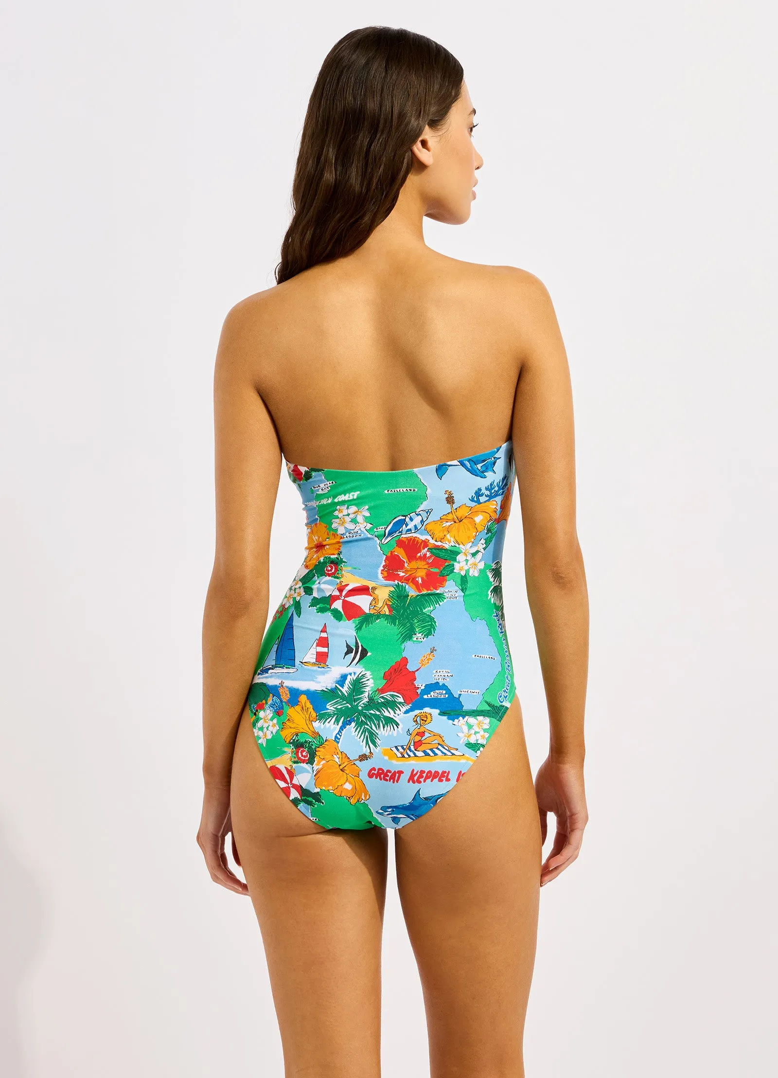 Viva Vacation DD Bandeau One Piece Swimsuit sold by Seafolly product image thumbnail 3