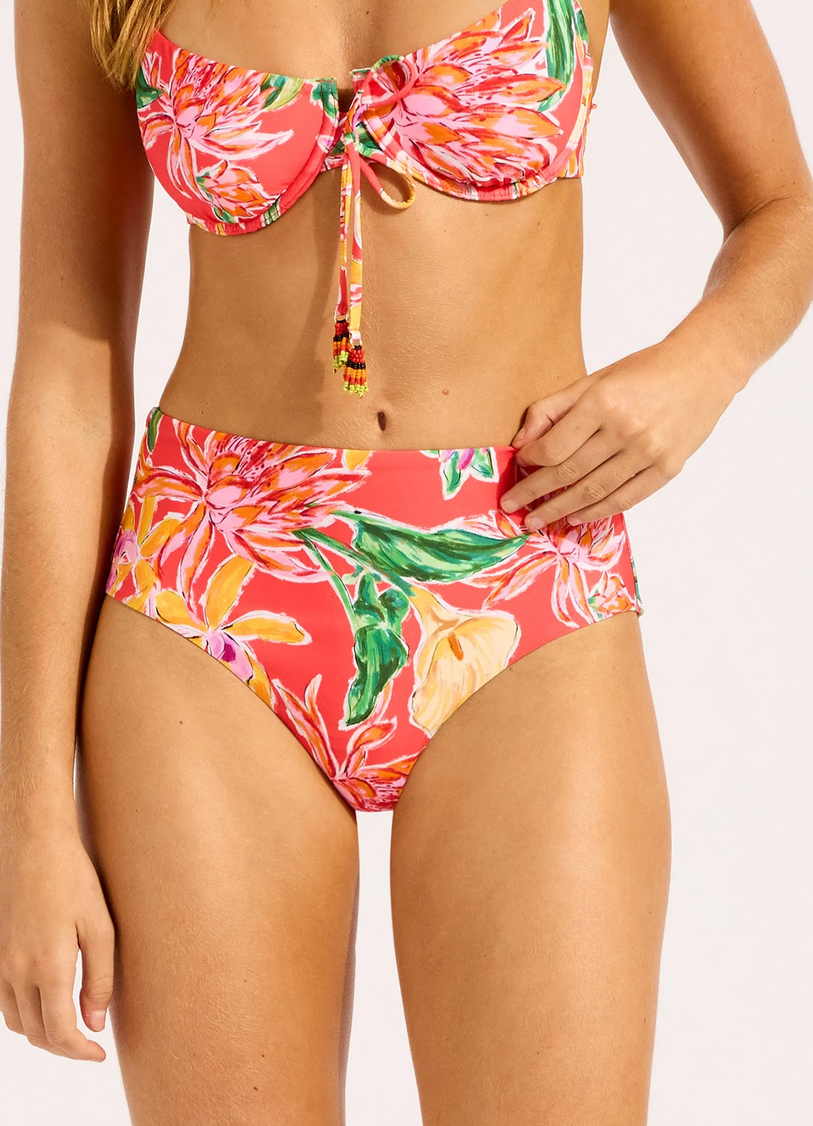 Hothouse Flowers High Waist Bikini Bottom sold by Seafolly product image thumbnail 2