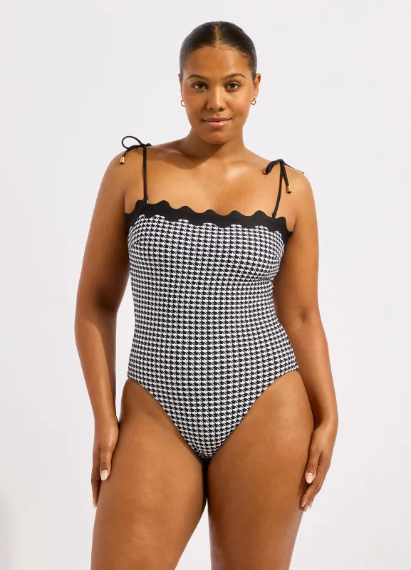 Gia Check Ric Rac One Piece Swimsuit sold by Seafolly