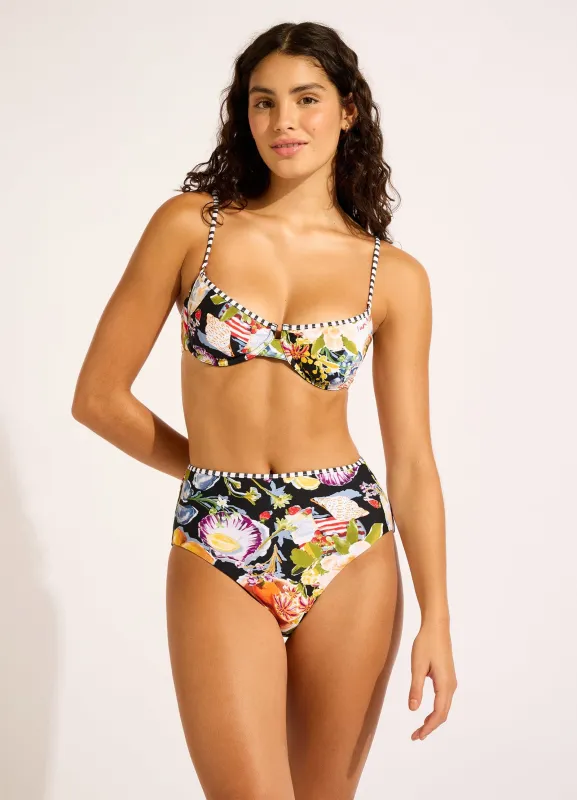 Riviera Coast High Waisted Bikini Bottom sold by Seafolly