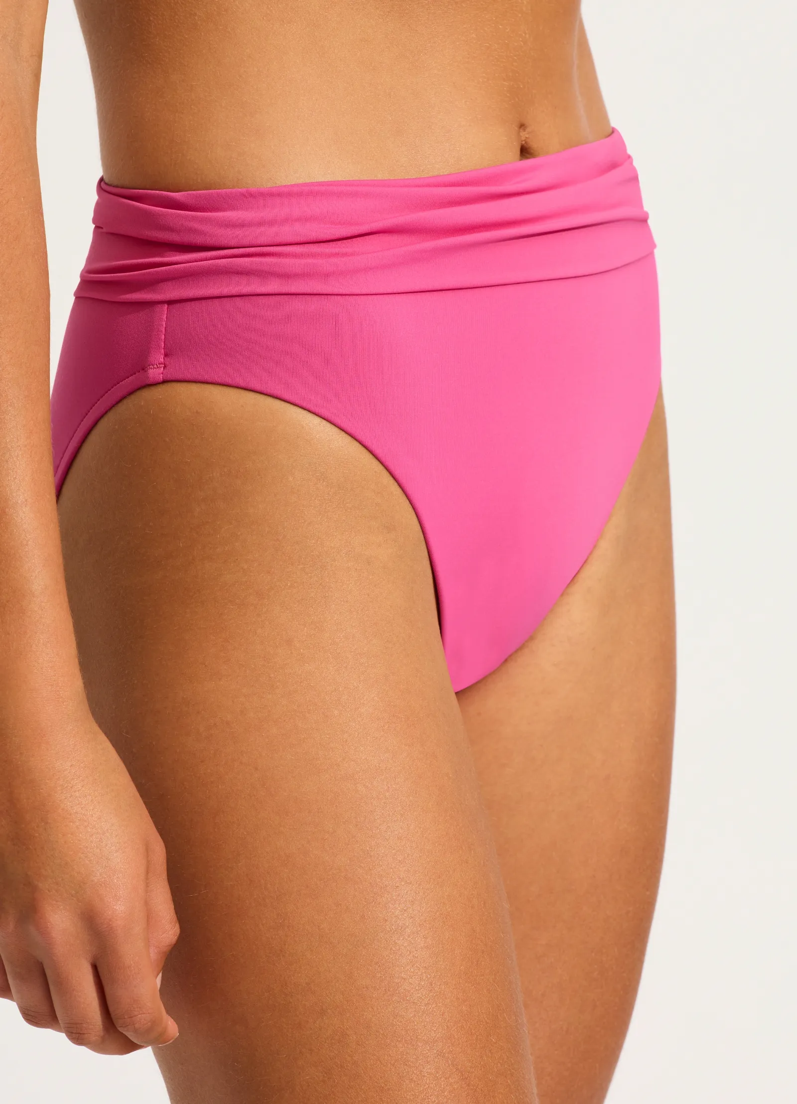 Seafolly Collective Roll Top Bikini Bottom - Hot Pink sold by Seafolly product image thumbnail 5