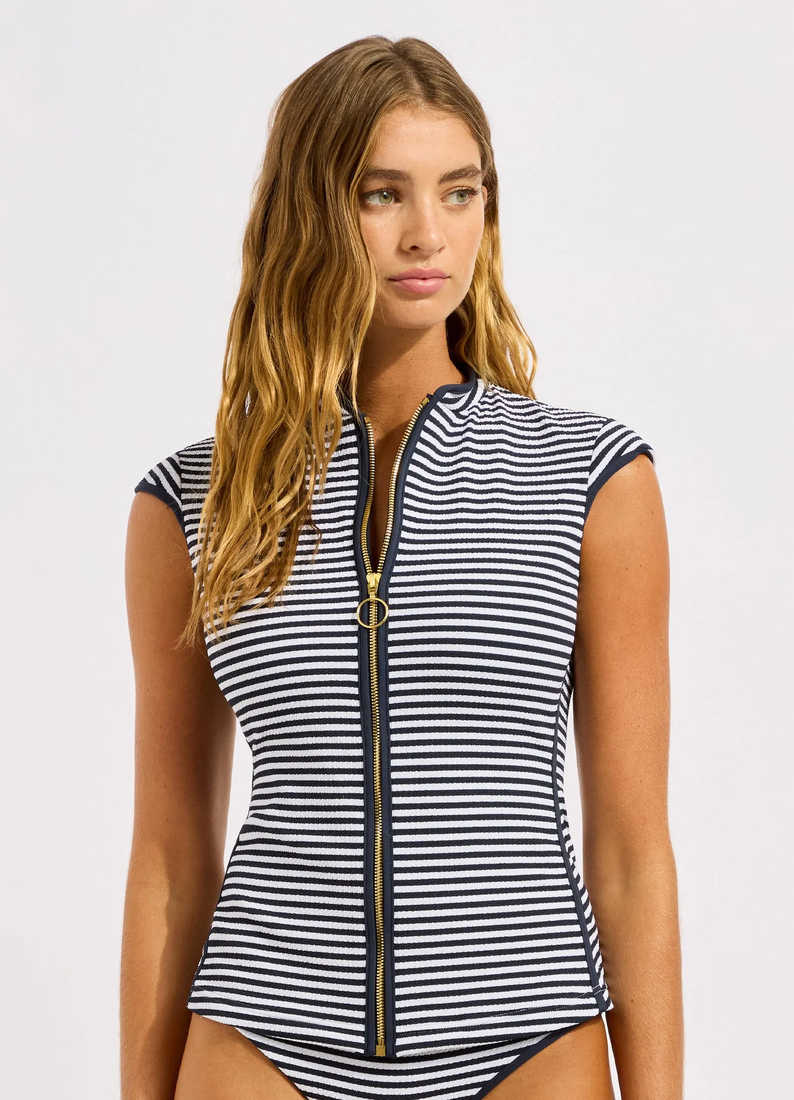 Clubhouse Cap Sleeve Sunvest Bikini Top sold by Seafolly product image thumbnail 2