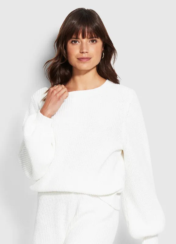 North Coast Chunky Knit - White made by Seafolly