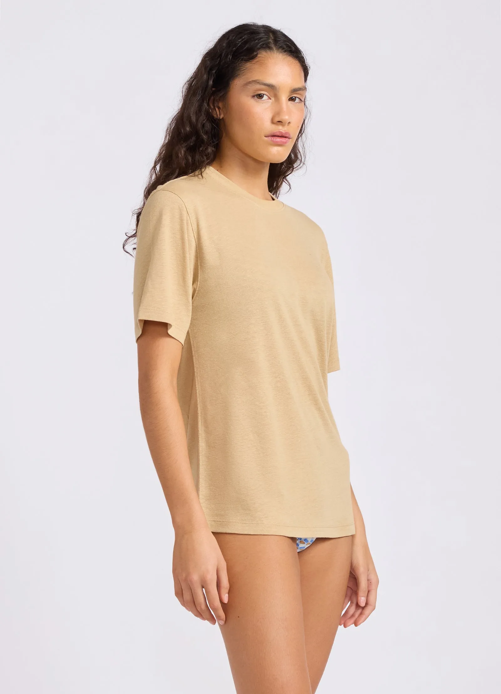 Slub Linen Boyfriend T-Shirt sold by Seafolly product image thumbnail 3
