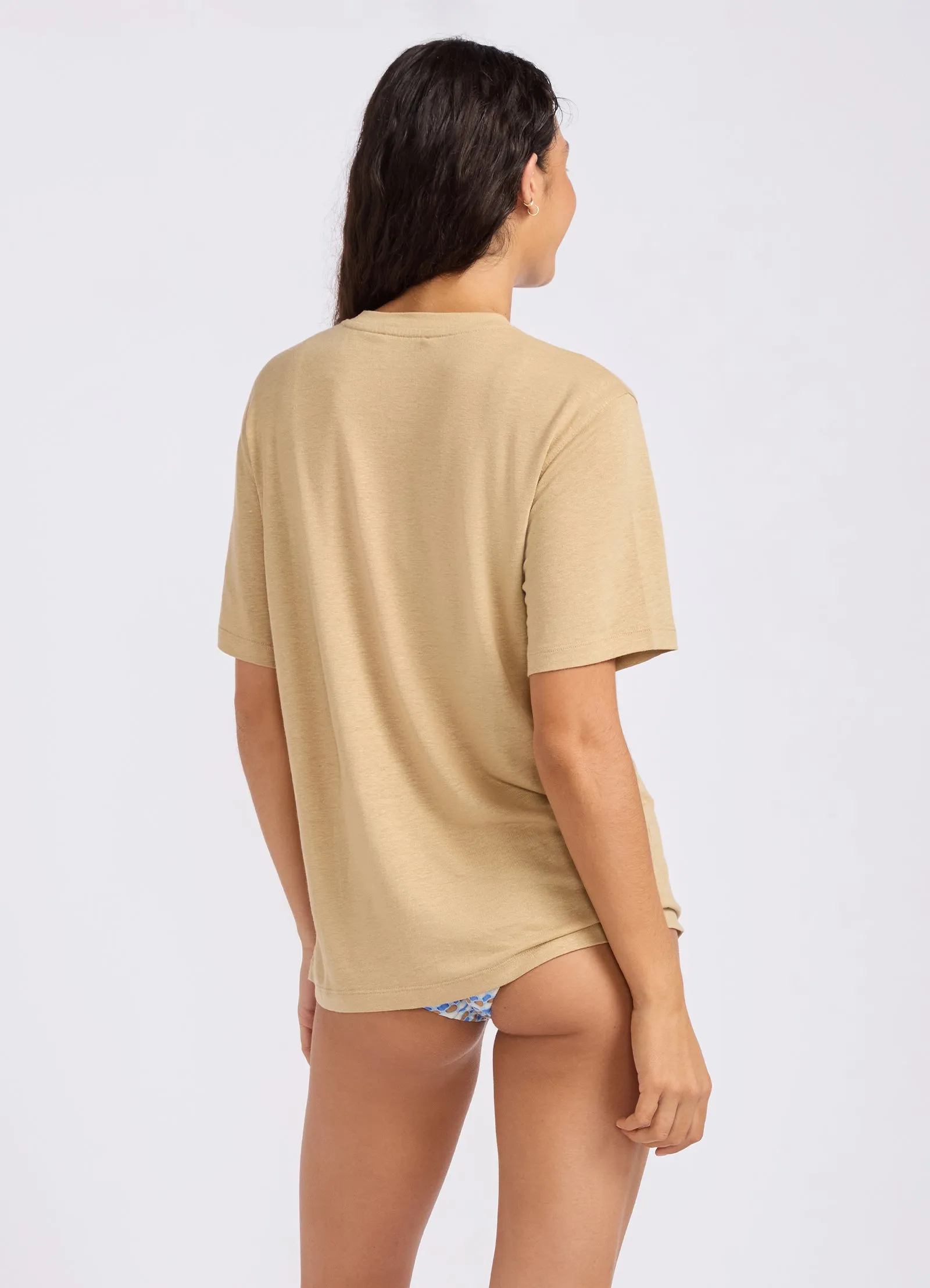 Slub Linen Boyfriend T-Shirt sold by Seafolly product image thumbnail 4
