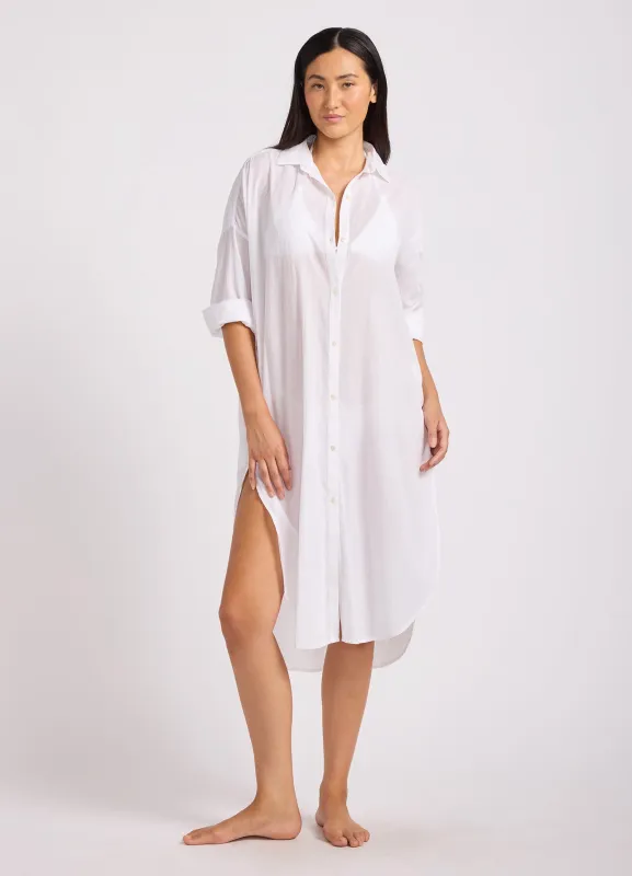 Cotton Voile Shirt Dress made by Seafolly