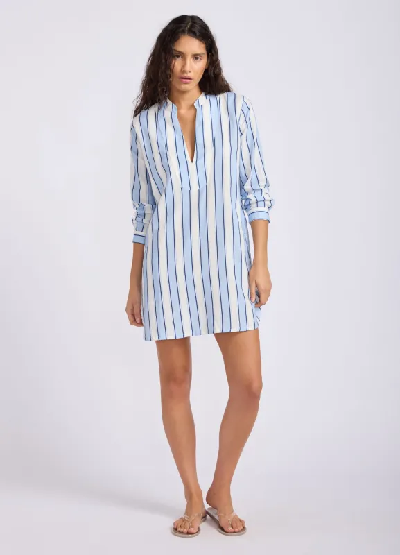 Beach Edit Wide Stripe Boxy Mini Dress made by Seafolly