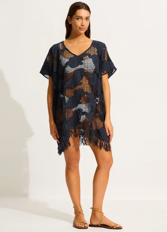 Mesh Kaftan - True Navy sold by Seafolly