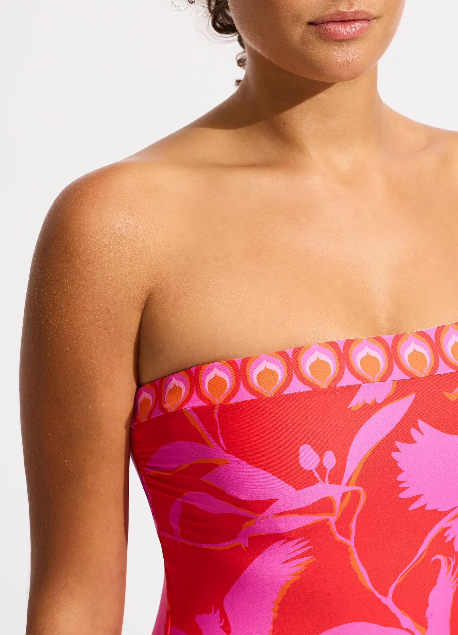 Birds Of Paradise DD Bandeau One Piece - Chilli Red sold by Seafolly product image thumbnail 5