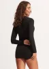 Seafolly Collective Boyleg Zip Front Surfsuit - Black sold by Seafolly
