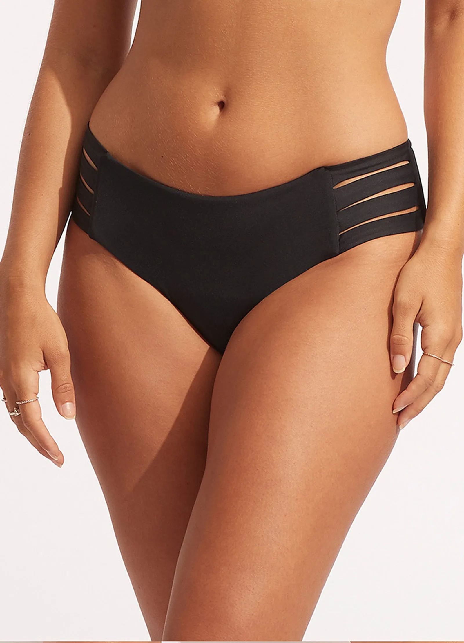 Seafolly Collective Multi Strap Hipster Pant - Black sold by Seafolly product image thumbnail 2