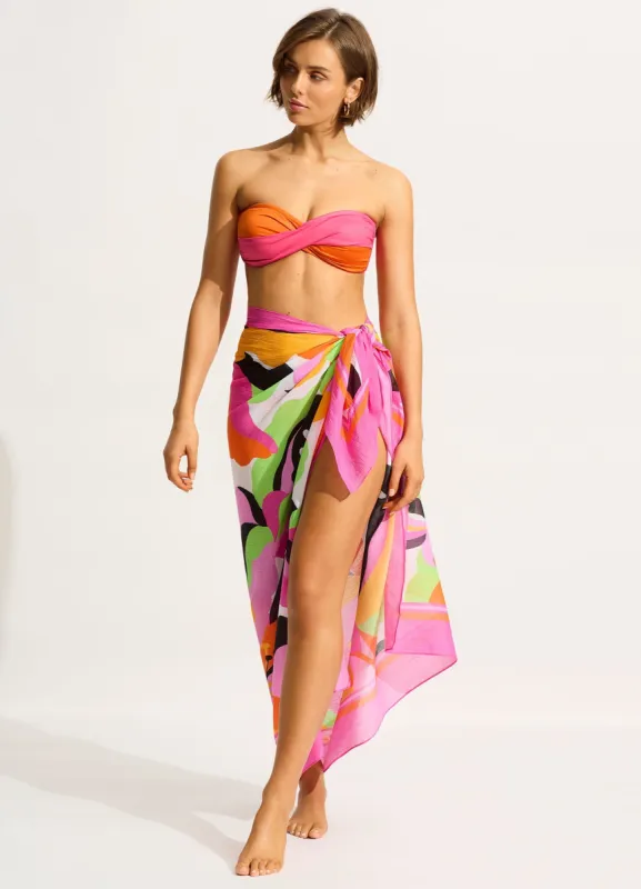 Rio Sarong - Hot Pink sold by Seafolly