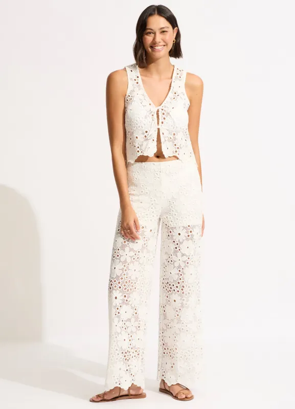 Crochet Pant - White sold by Seafolly