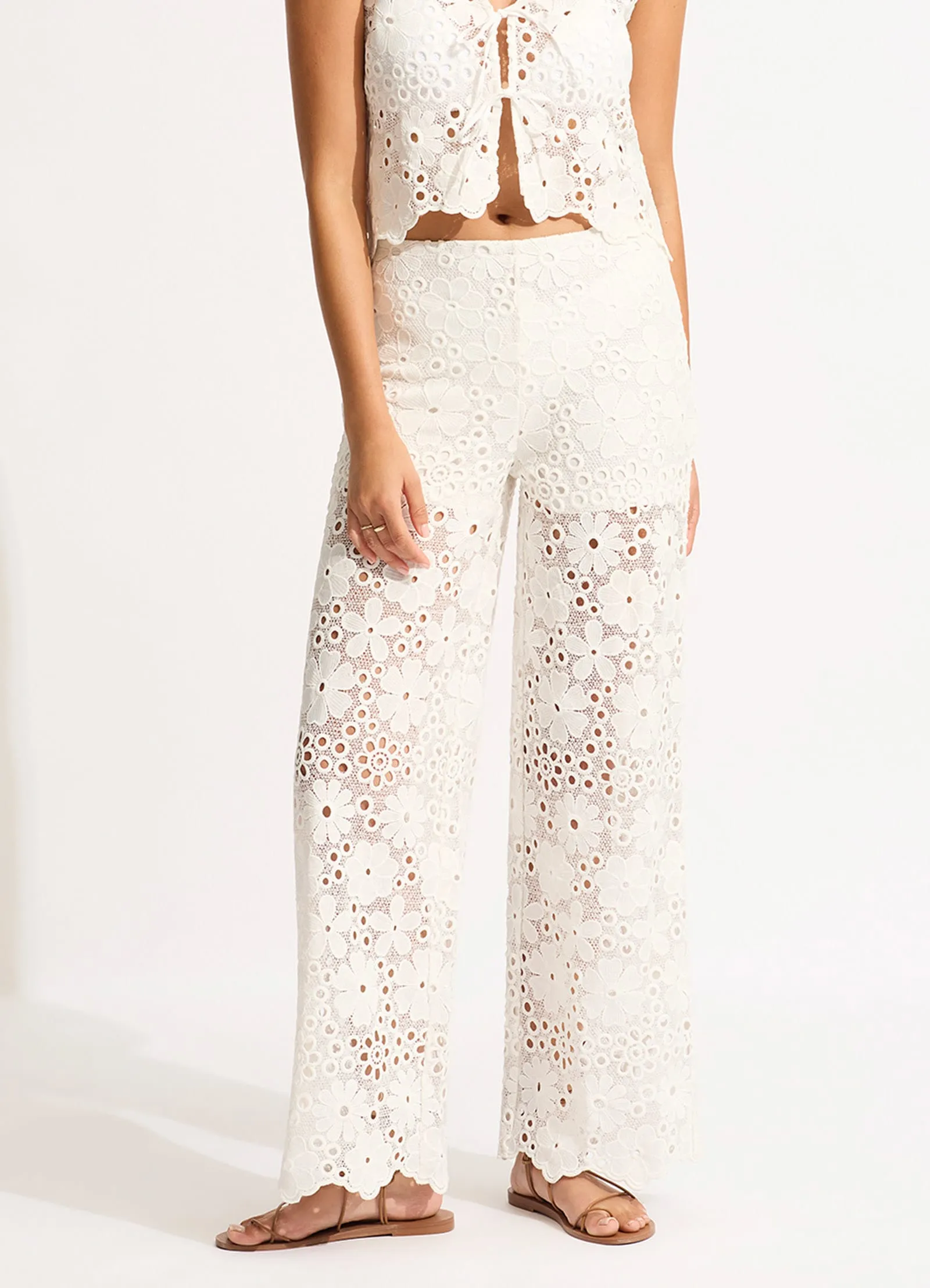 Crochet Pant - White sold by Seafolly product image thumbnail 2