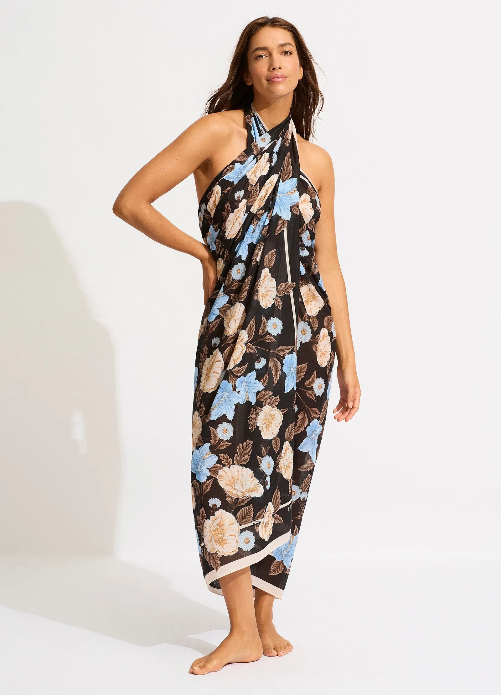 Garden Party Sarong - Black sold by Seafolly product image thumbnail 5