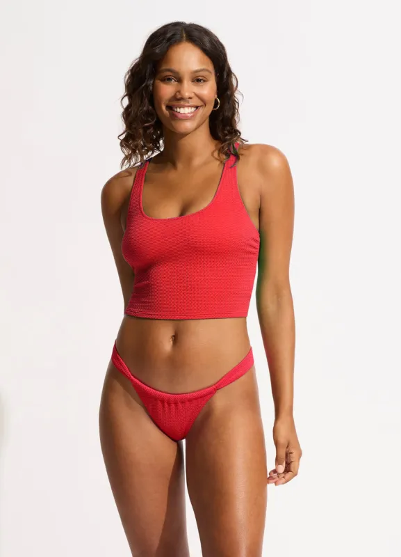 Sea Dive Action Back Tank Bikini Top - Chilli Red sold by Seafolly