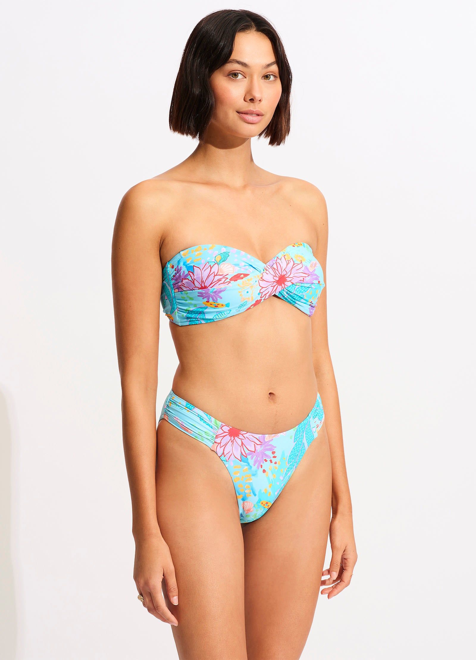 Under The Sea High Leg Bikini Bottom - Blue Mist sold by Seafolly product image thumbnail 3