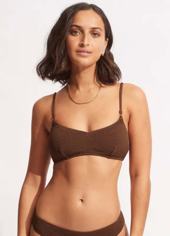 Sea Dive Bralette - Tiramisu sold by Seafolly