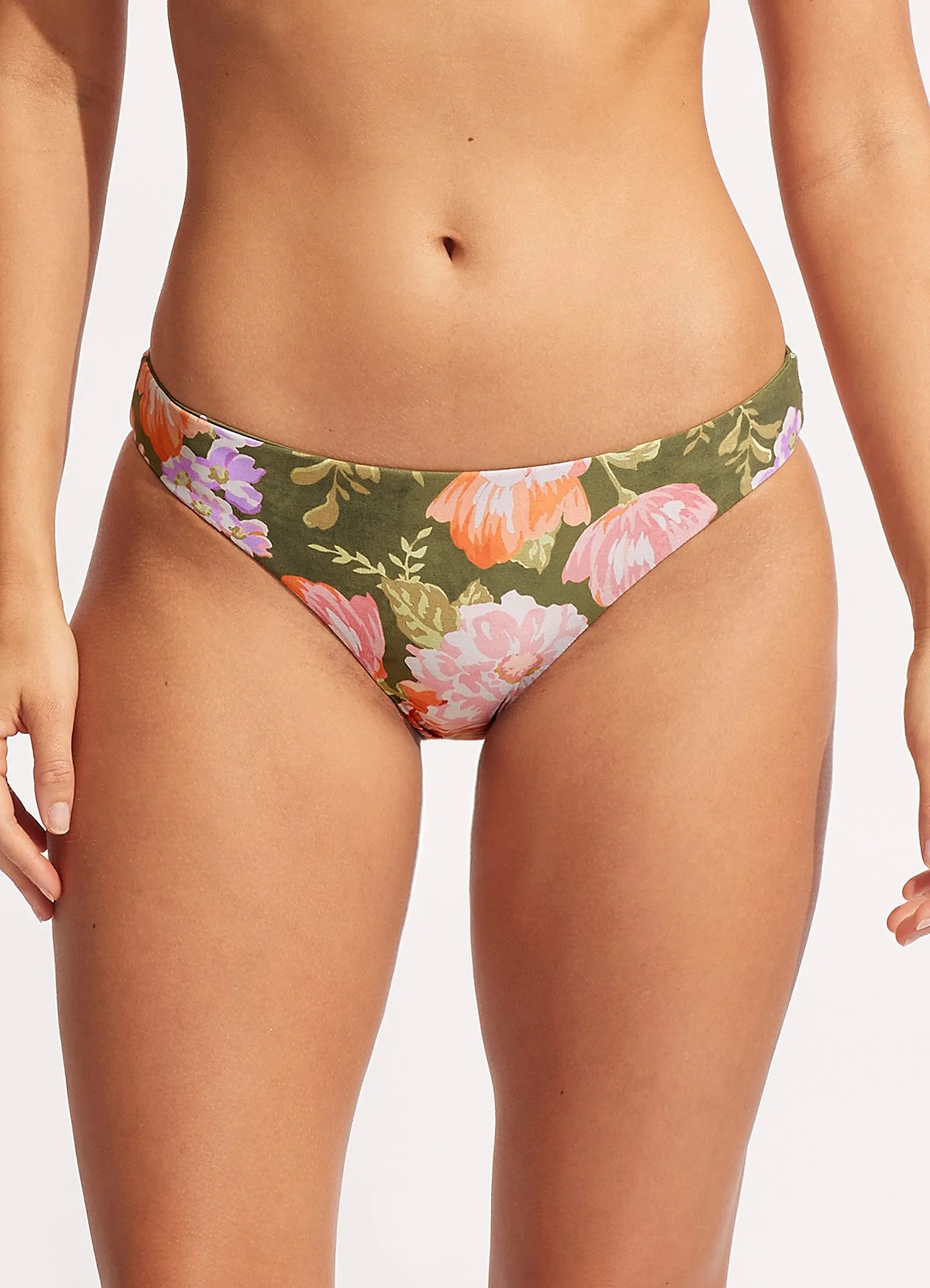 Paradise Garden Reversible Hipster - Avocado sold by Seafolly product image thumbnail 3