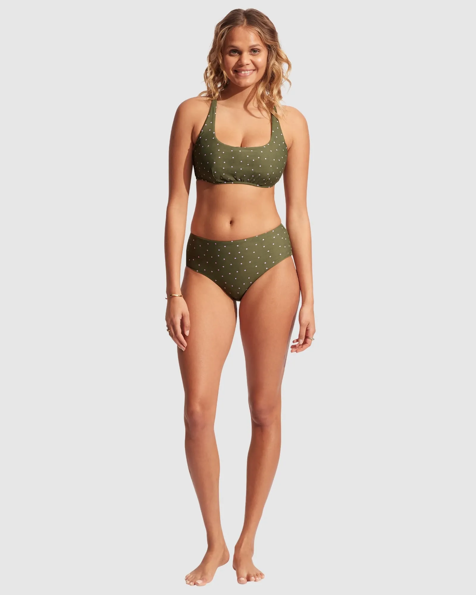 Paradise Garden DD Scoop Neck Halter - Avocado Spot sold by Seafolly product image thumbnail 5