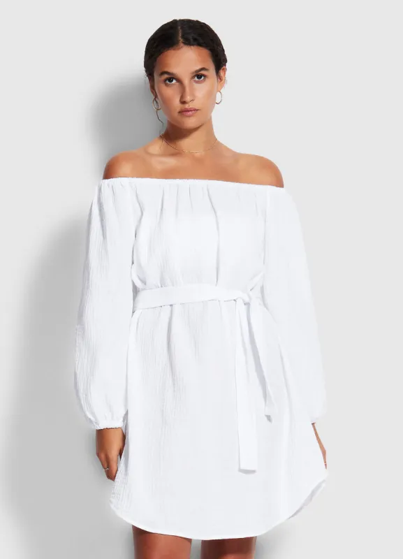 Double Cloth Summer Cover Up  - White sold by Seafolly