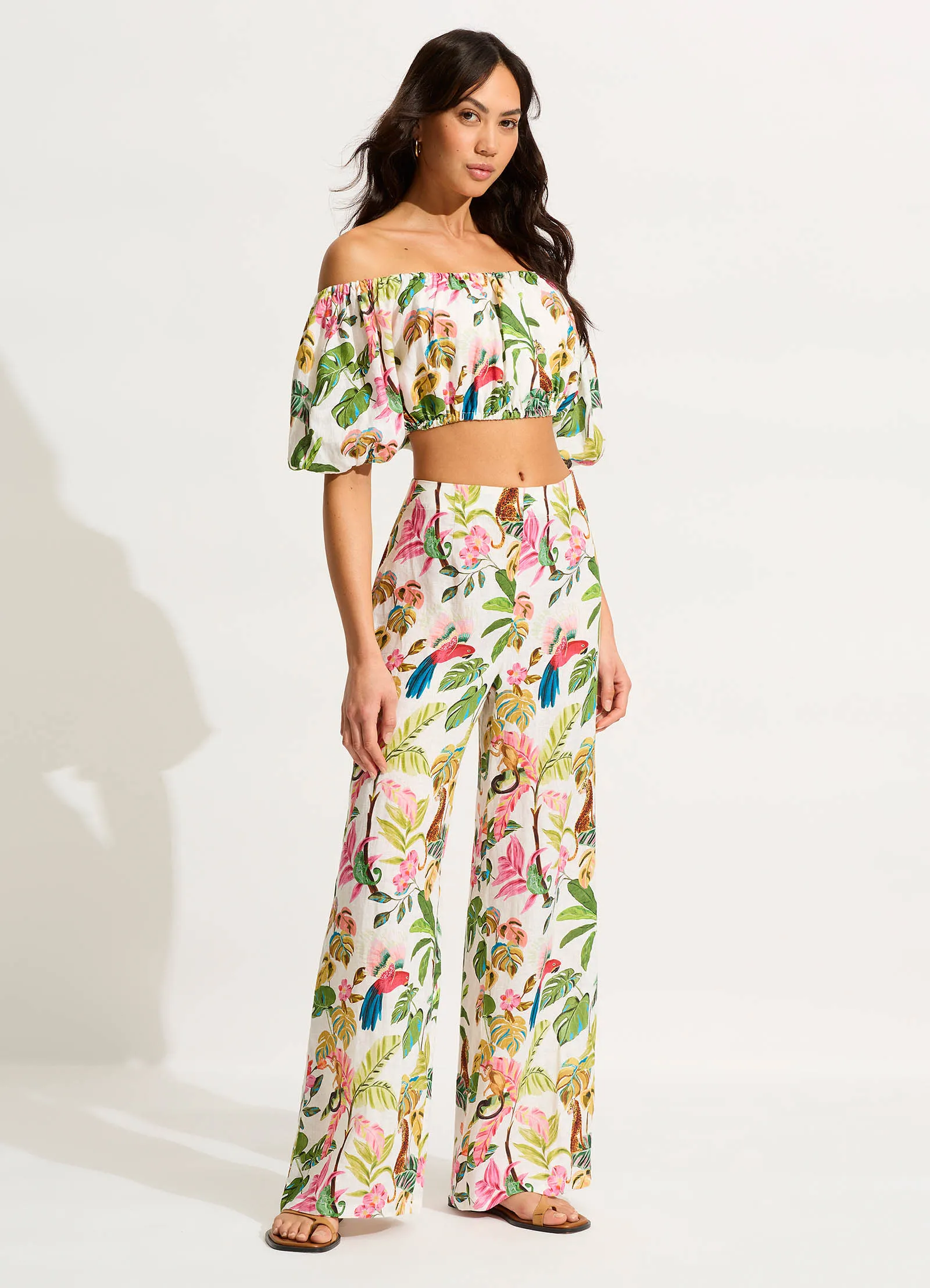 Tropica Off-Shoulder Top - Ecru sold by Seafolly product image thumbnail 3