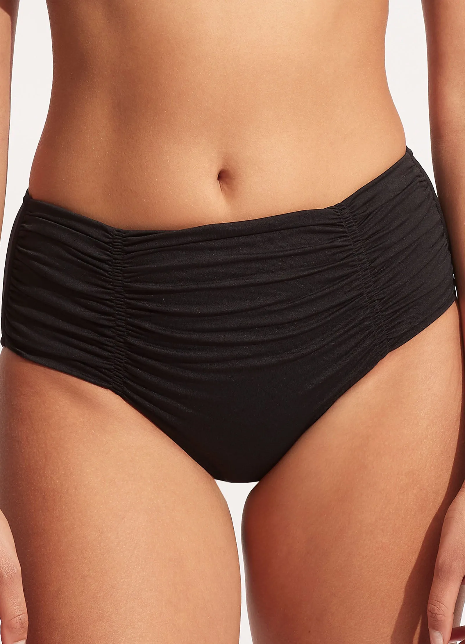 Seafolly Collective Gathered Front Retro Pant - Black sold by Seafolly product image thumbnail 2