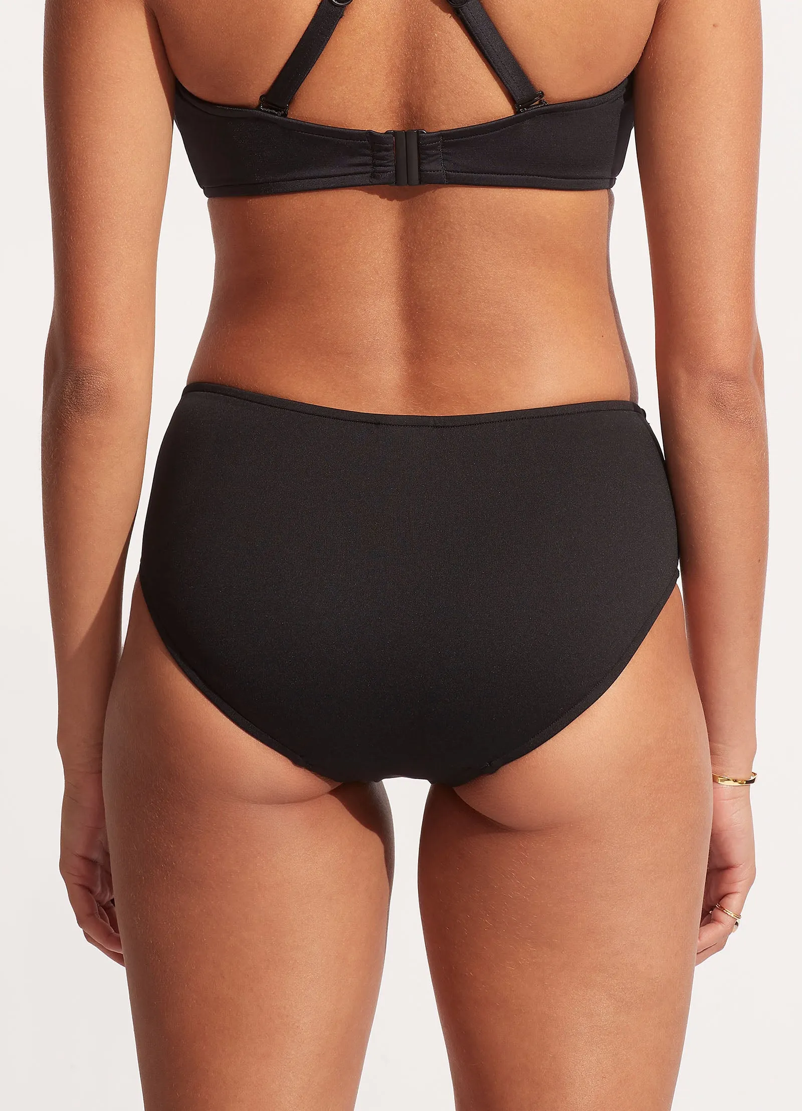 Seafolly Collective Gathered Front Retro Pant - Black sold by Seafolly product image thumbnail 5