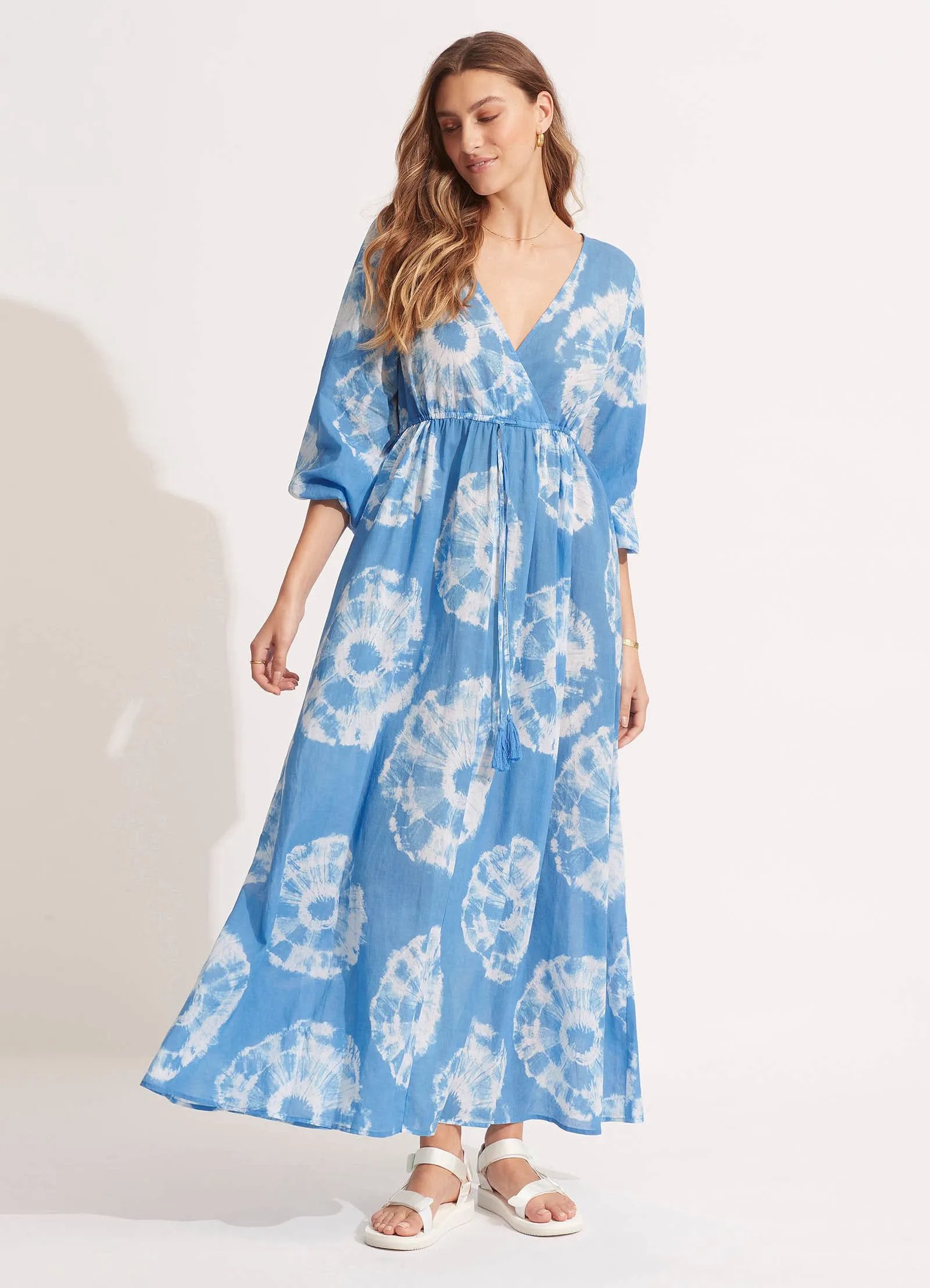 Tie Dye Maxi Dress - Azure sold by Seafolly