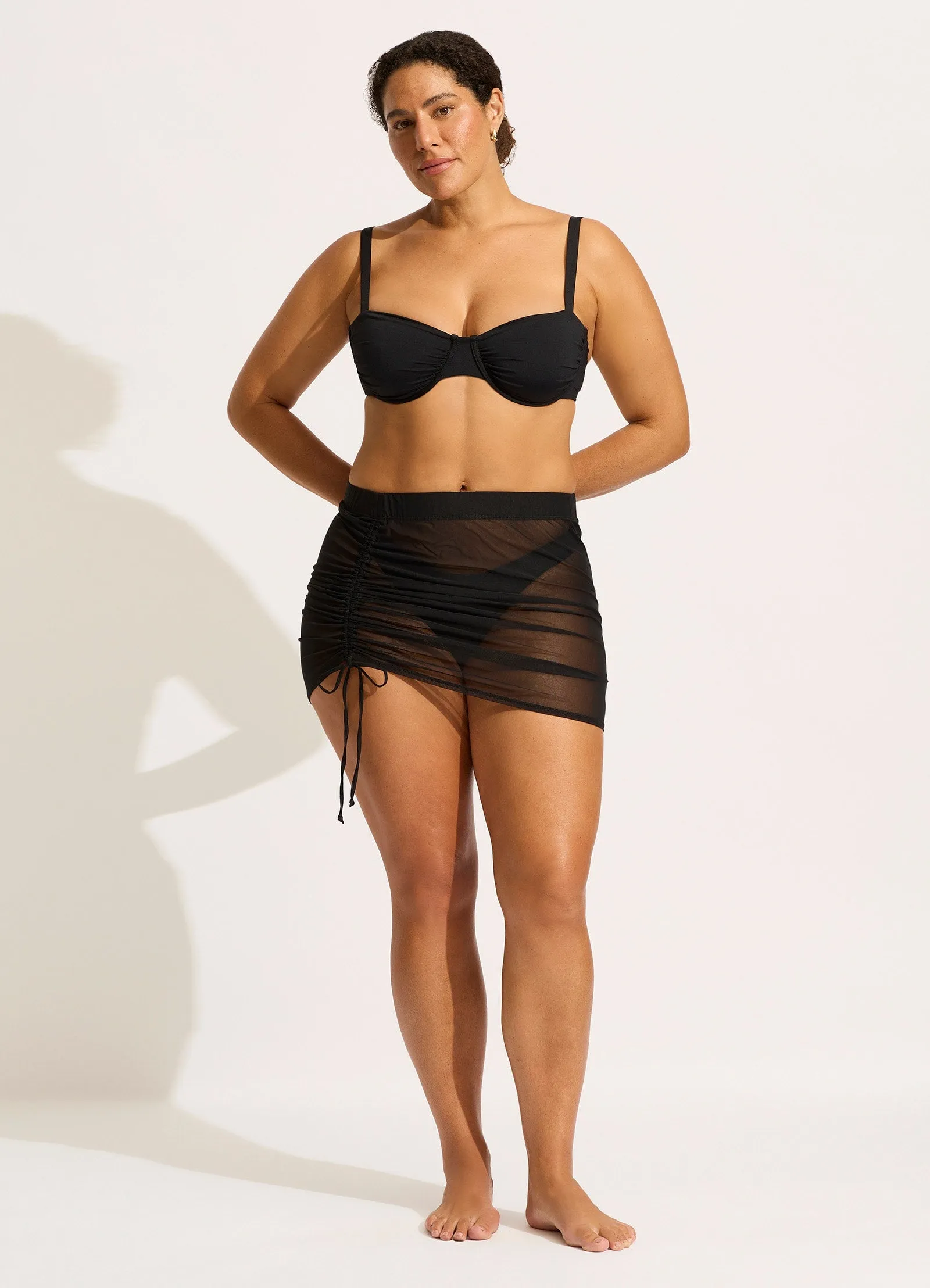 Mesh Skirt - Black sold by Seafolly