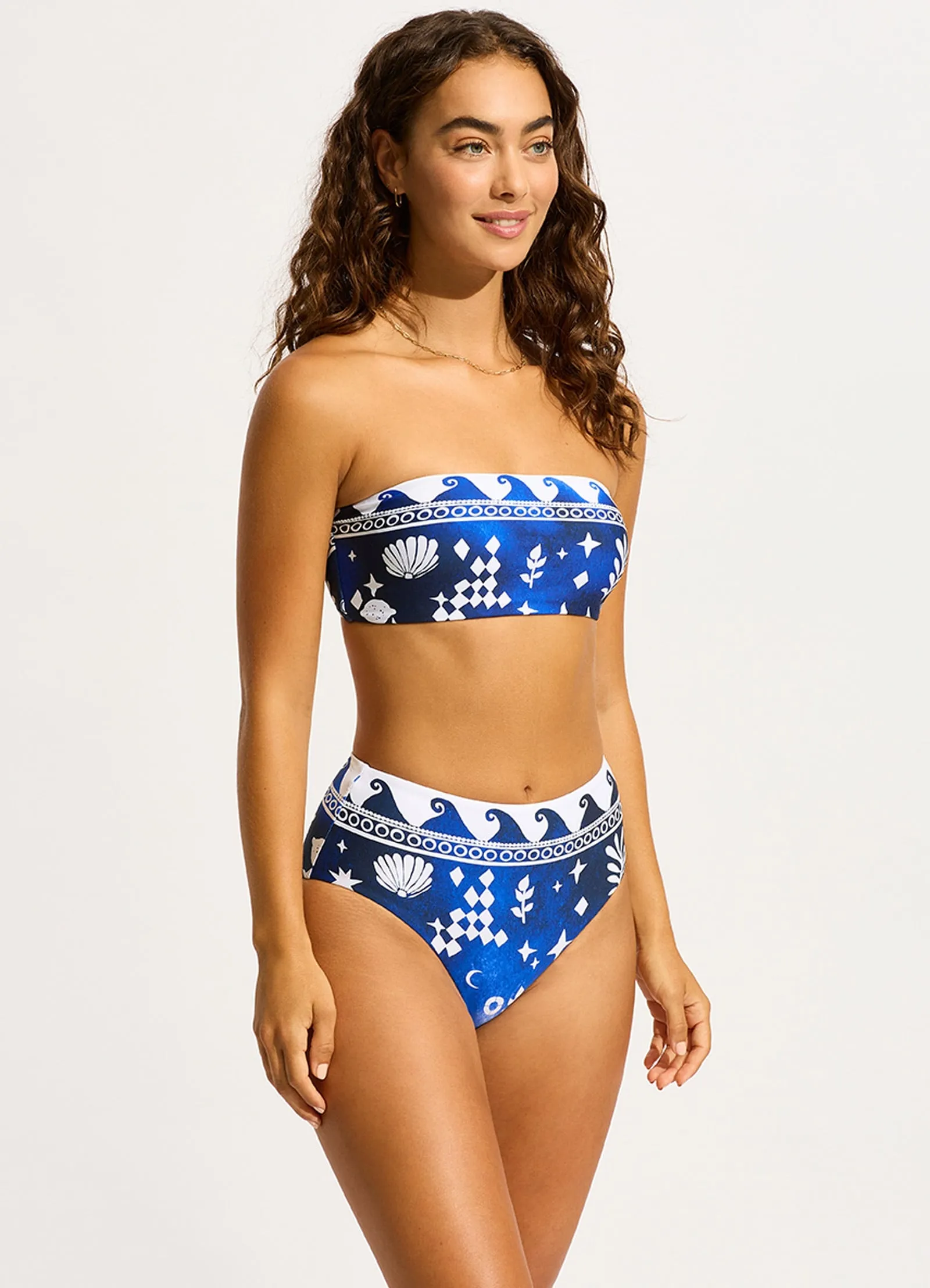 Corfu Bandeau Bikini Top - Azure sold by Seafolly product image thumbnail 3