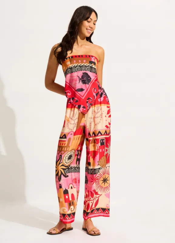Atlantis Wide Leg Pant - Paradise Pink sold by Seafolly