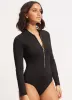 Seafolly Collective Zip Front Surfsuit - Black sold by Seafolly
