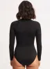 Seafolly Collective Zip Front Surfsuit - Black sold by Seafolly