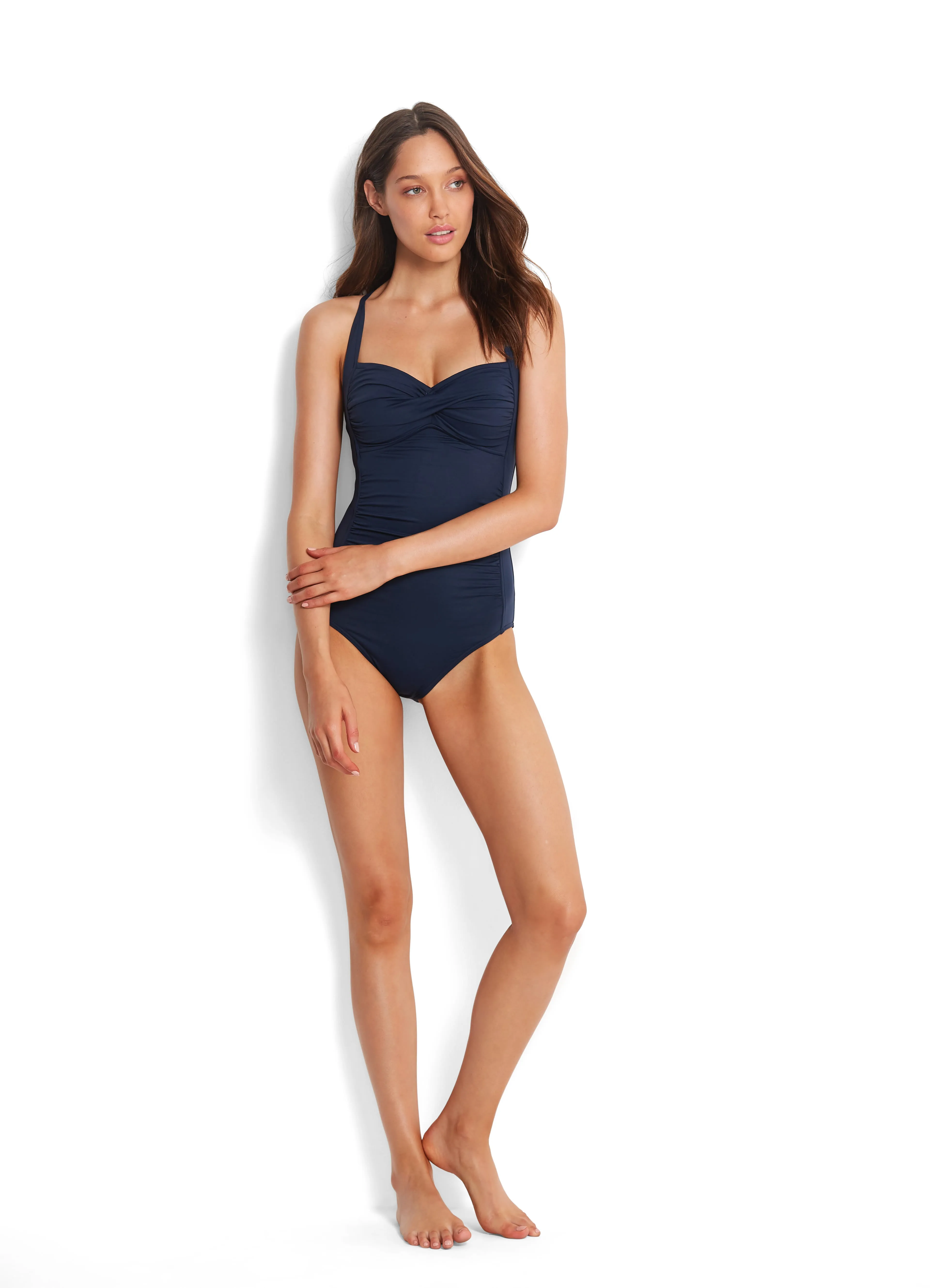 Seafolly Twist Halter One Piece - Indigo sold by Seafolly product image thumbnail 3