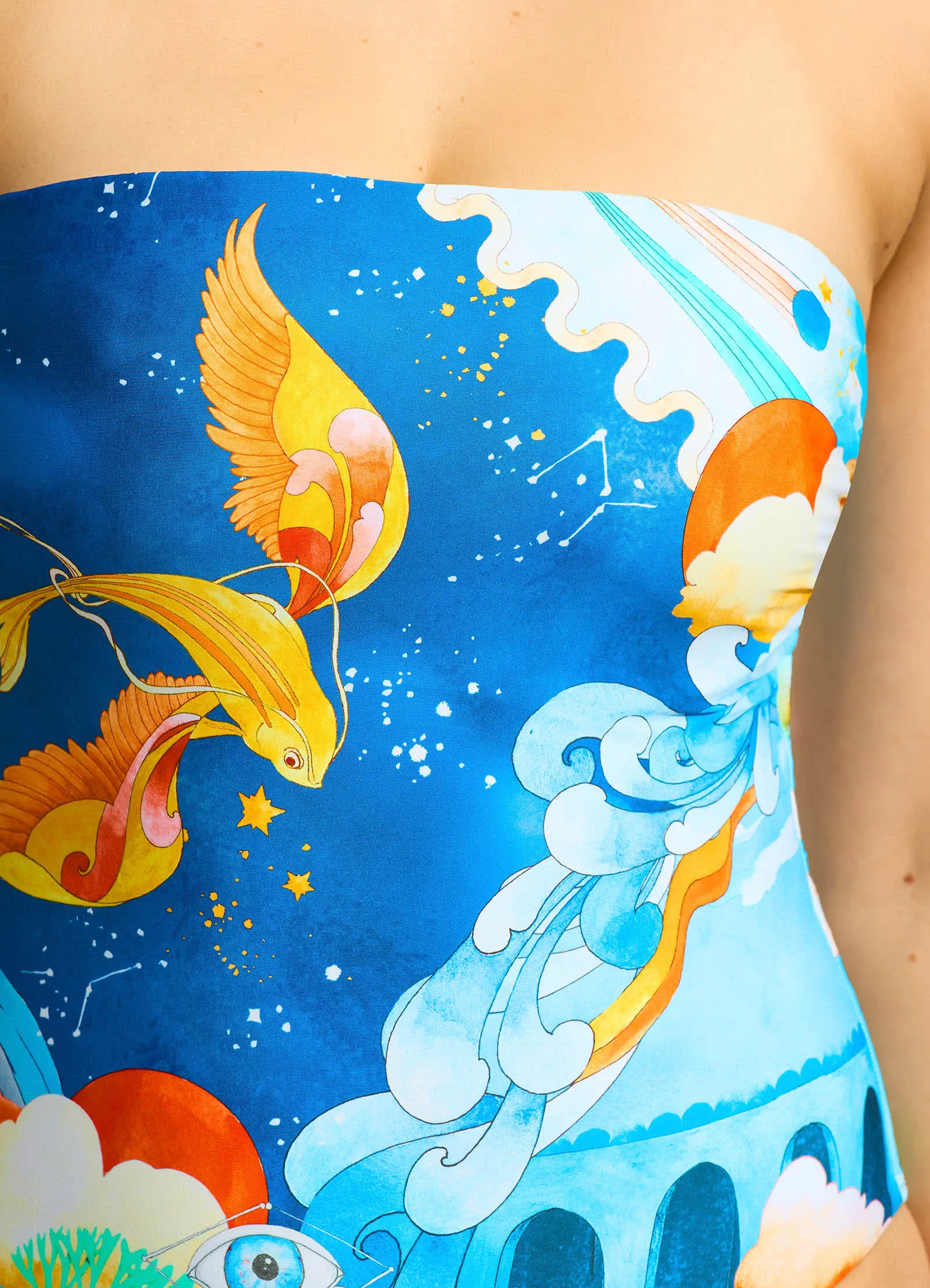 Aquarius DD Bandeau One Piece - Turquoise sold by Seafolly product image thumbnail 4