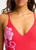 Ahoy V Neck One Piece - Chilli Red sold by Seafolly
