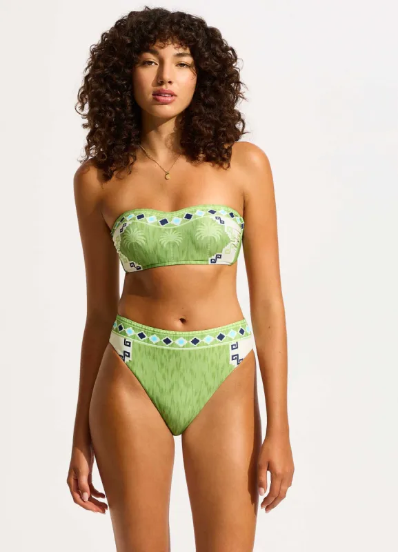 Kasbah Bustier Bandeau Bikini Top - Sage sold by Seafolly