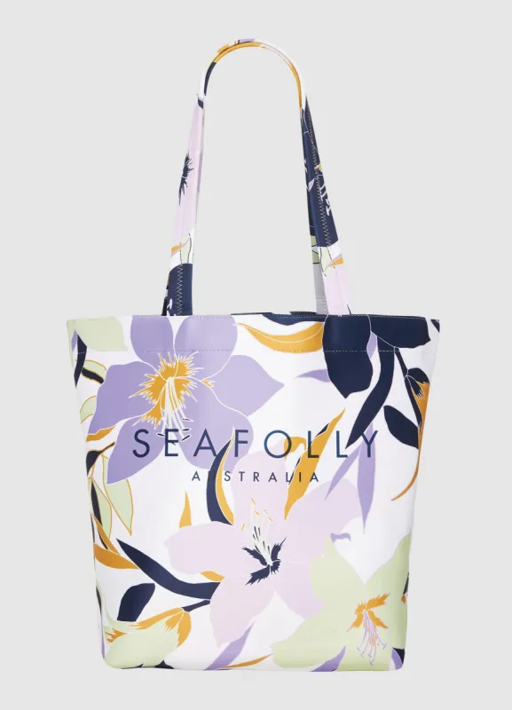 Honolulu Neoprene Tote - Lilac sold by Seafolly