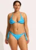 Soundwave Long Line Halter Bikini Top - Turquoise sold by Seafolly