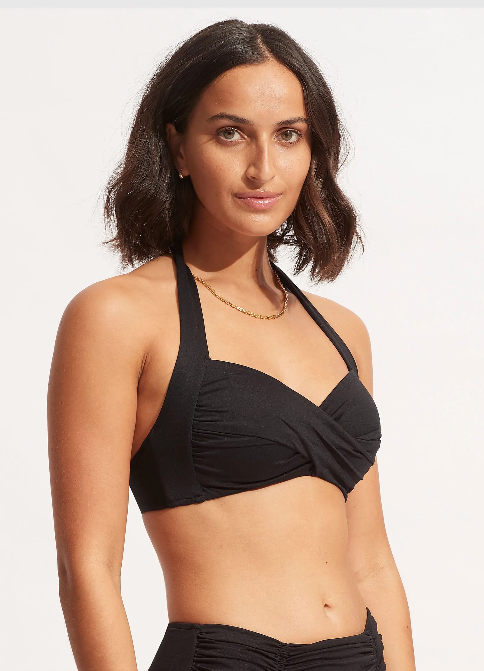 Seafolly Collective Twist Soft Cup Halter - Black sold by Seafolly product image thumbnail 3