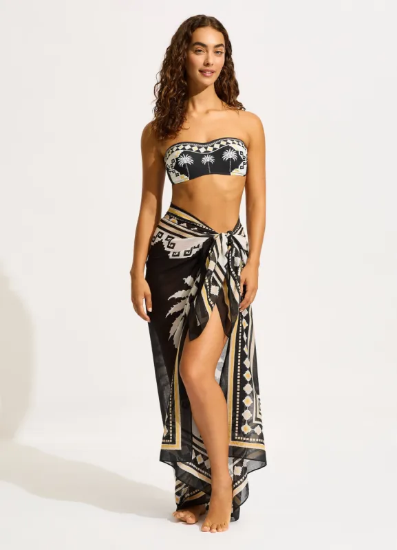 Kasbah Sarong - Black sold by Seafolly