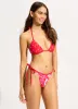 Ahoy Reversible Tie Side Rio Bikini Bottom - Chilli Red sold by Seafolly