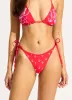 Ahoy Reversible Tie Side Rio Bikini Bottom - Chilli Red sold by Seafolly