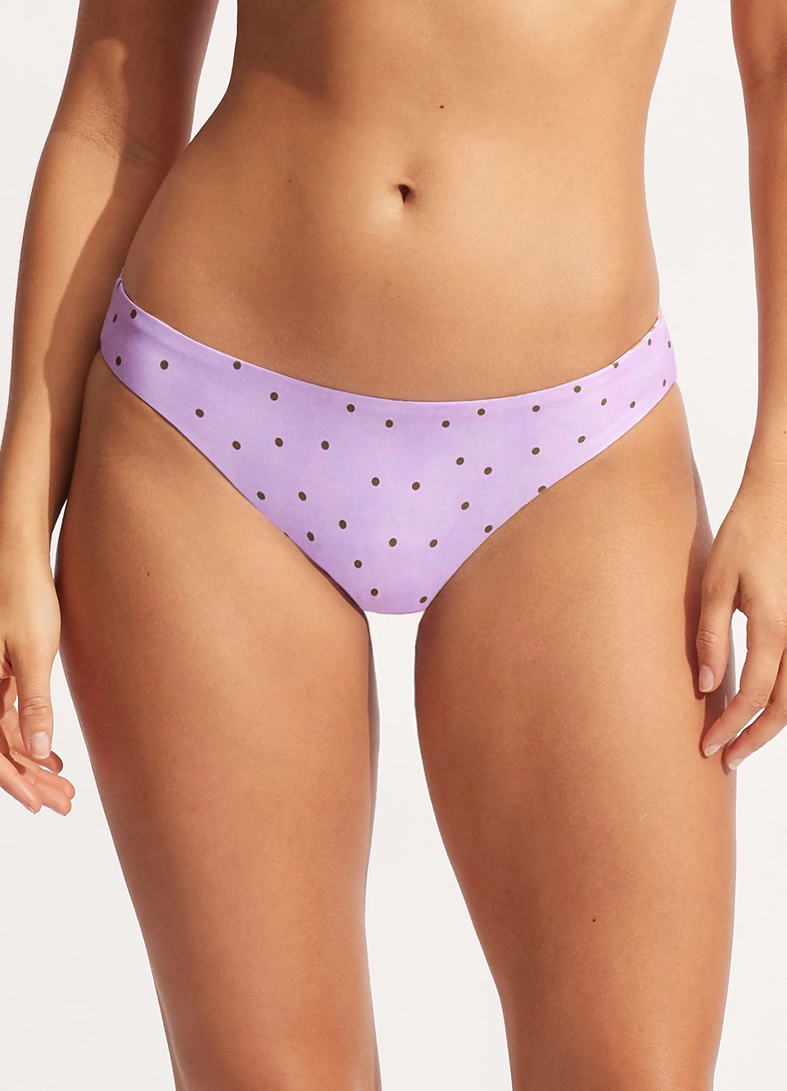 Paradise Garden Reversible Hipster - Lilac sold by Seafolly