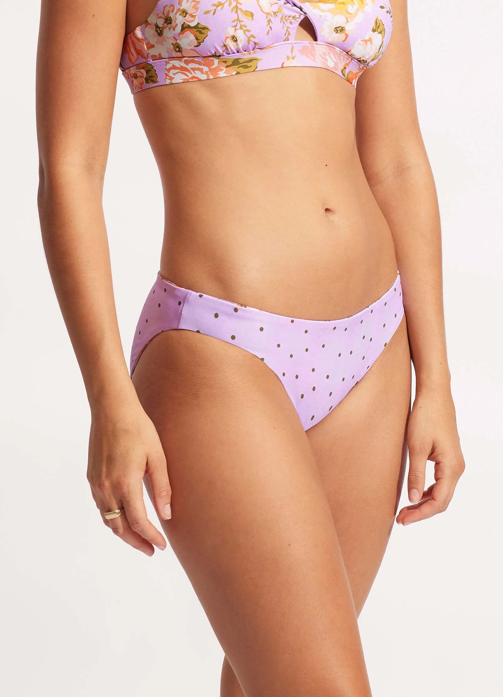 Paradise Garden Reversible Hipster - Lilac sold by Seafolly product image thumbnail 4