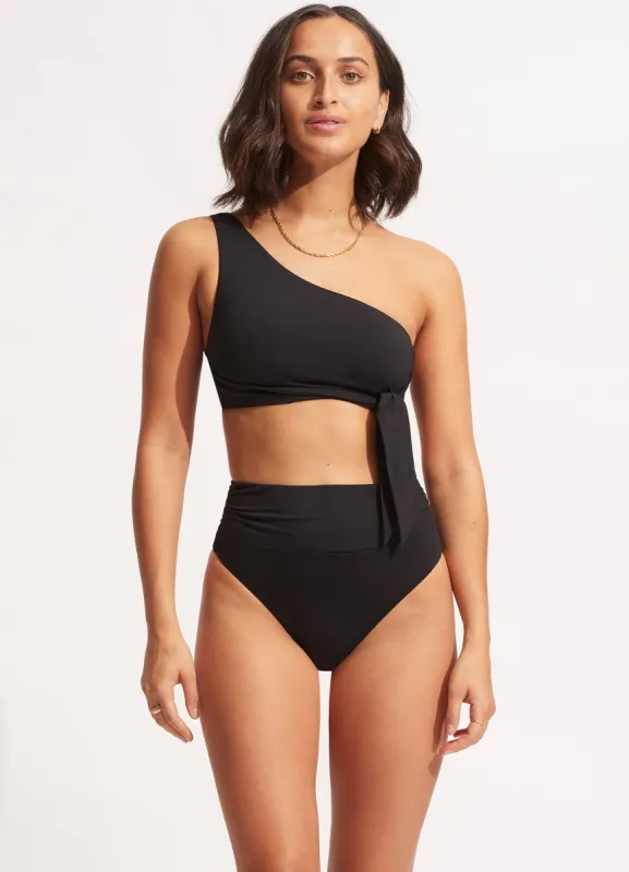 Seafolly Collective High Cut Rio - Black sold by Seafolly