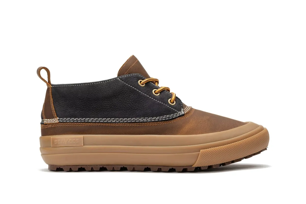 Mens - Carson 3 Eye Boot - Peacoat Navy / Bark made by SeaVees