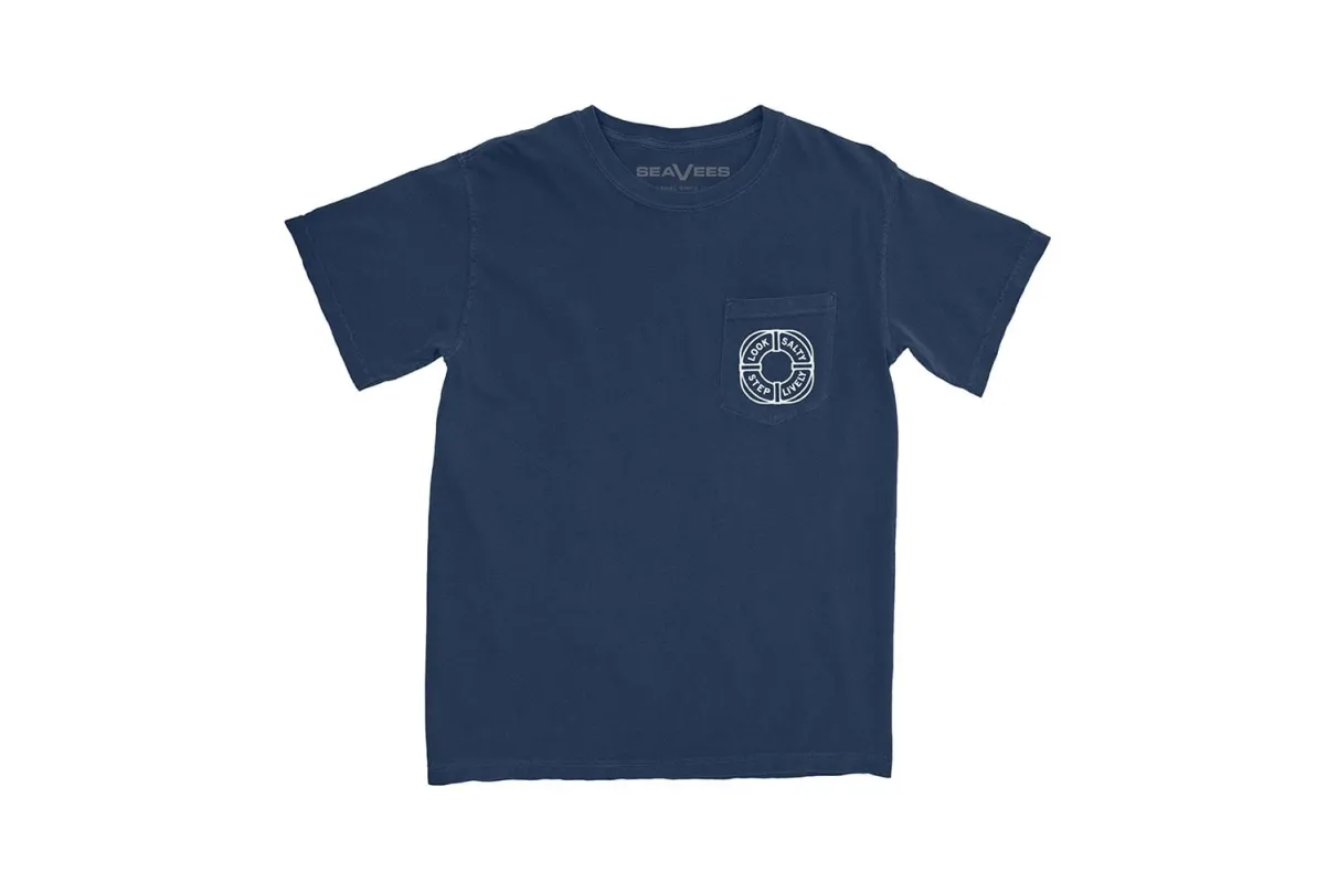 SeaVees - Life Ring Pocket Tee - Navy sold by SeaVees