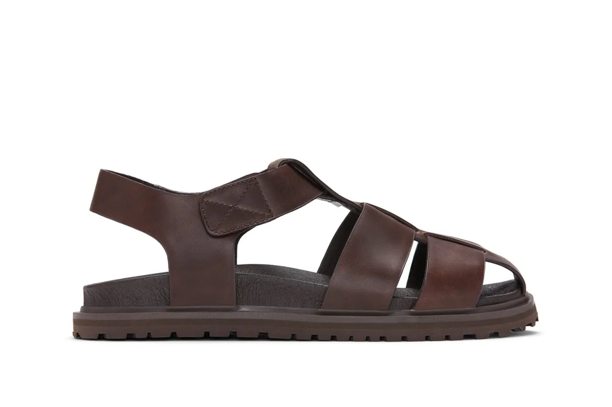Mens - Cape Fisherman Sandal - Chestnut made by SeaVees